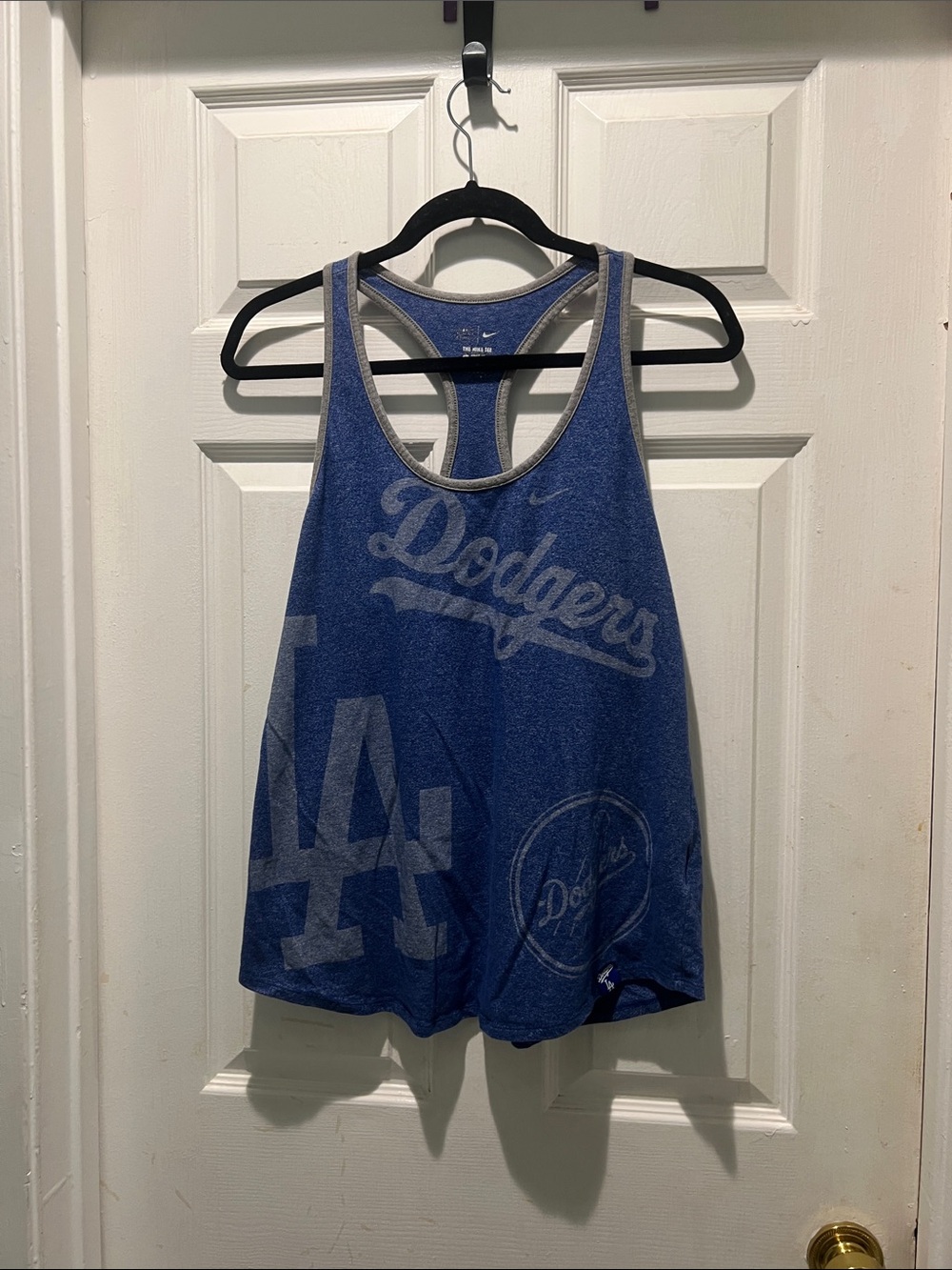 Nike Blue Los Angeles Dodgers Racerback Tank Top
